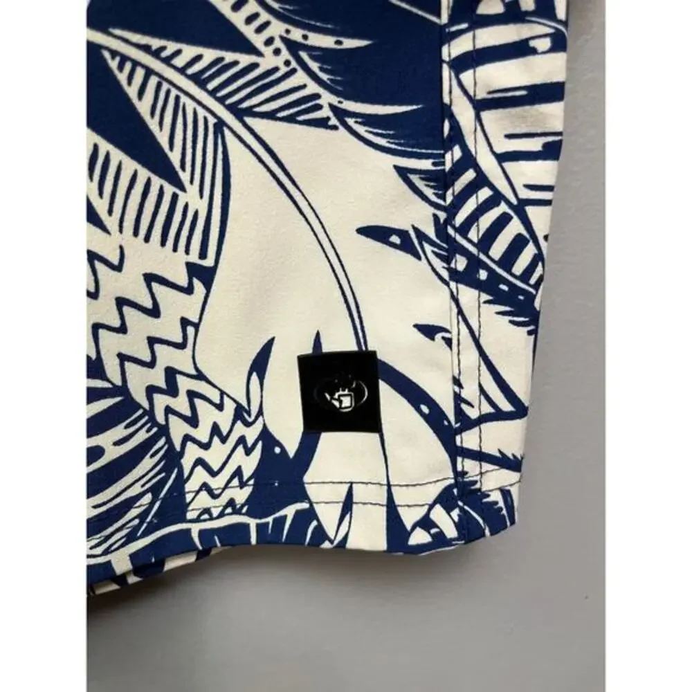 Body Glove men's swim trunks 1x blue hawaiian built in bottle opener Tropical‎